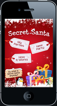 Secret Santa iPhone App Website