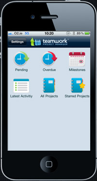 TeamworkPM iPhone App Website